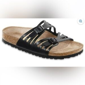 Birkenstock Granada Black Patent Leather Sandals